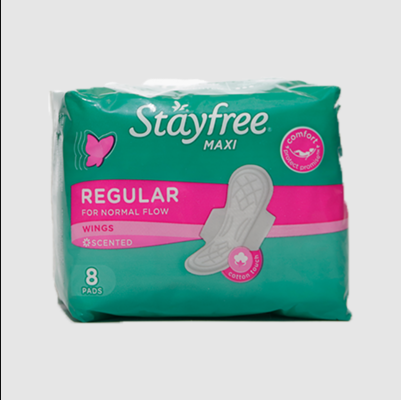 Stayfree Maxi Wings Scented Pads 8s